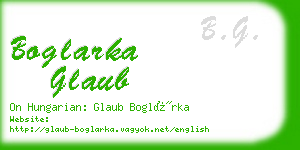 boglarka glaub business card